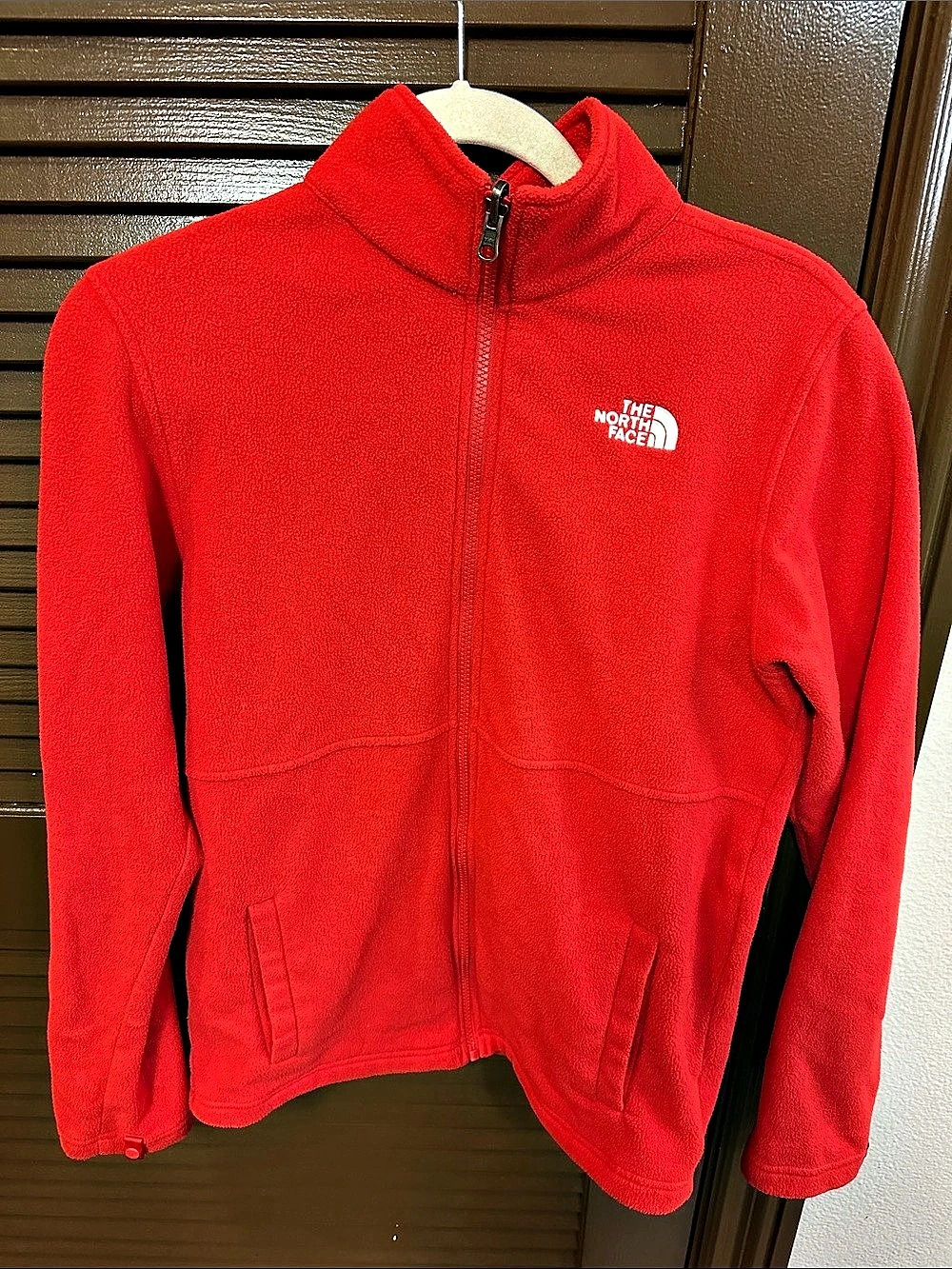 The North Face Youth Glacier Full-Zip Fleece Jacket Red Boys XL/TG 18/20